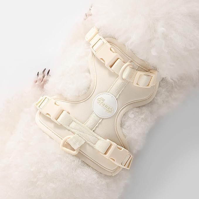 HNS1000L Arlo Extra Small Adjustable Soft Padded No Pull Pet Harness with 3 Buckles and 3 Leash Clips, Bailey