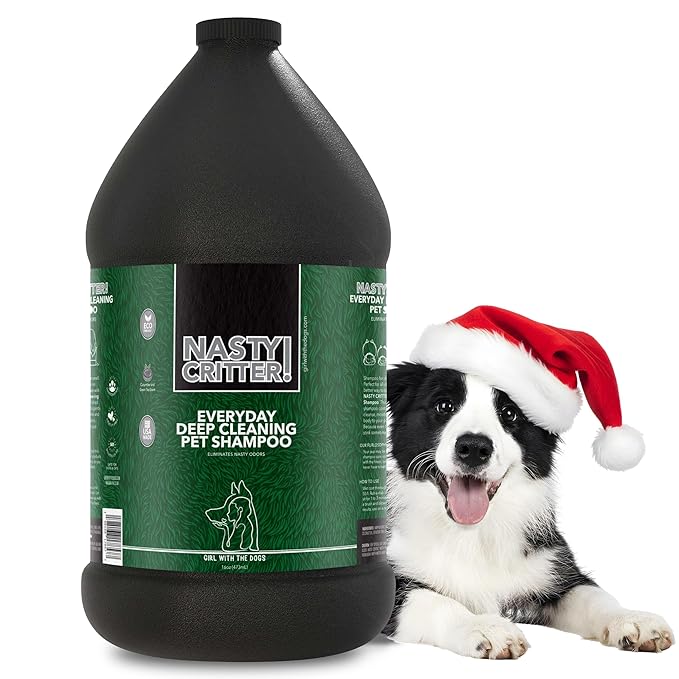 Nasty Critter! by Girl With The Dogs - Made in USA - Everyday Deep Cleaning Dog Shampoo for 8 Weeks and Up, 1 Gal