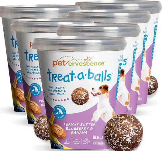 Chewy & Soft Dog Treats Bulk - All Natural, Non-GMO, Gluten Free - All Breeds, Sizes, Ages - Made in New Zealand - Peanut Butter, Blueberry, Banana - 6pk (108 Bulk Dog Treats)