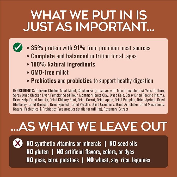 NATURE'S LOGIC Pure Naturals™ 100% Natural Chicken Recipe Synthetic-Free Dry Dog Food, 12 lbs