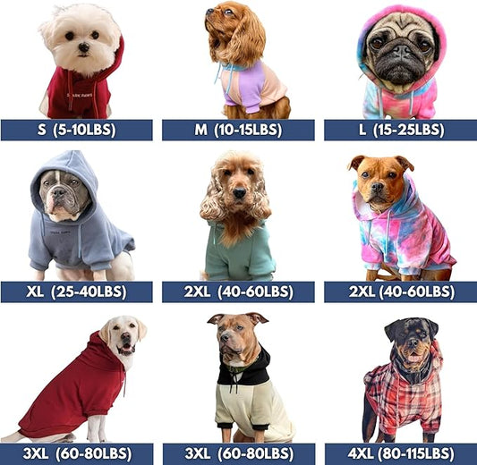 Spark Paws Dog Hoodie – Premium Dog Sweater for Small, Medium, and Large Dogs | Warm Outfits for French Bulldogs, Pitbull, Puppy, Winter Jacket Alternative - Dusty Pink - M