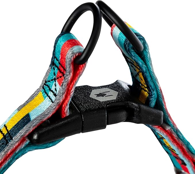 Wolfgang Heavy Duty Adjustable Dog Harness, Pull-Tested to Over 800 lbs for Walking & Training, Mixtape Print, X-Large