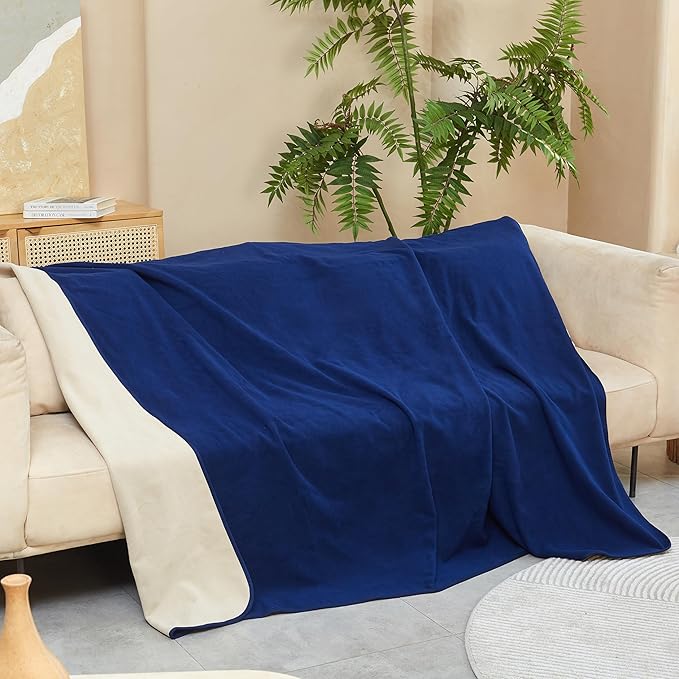 Catalonia Waterproof Blanket for Bed Intimacy, Reversible Fleece Bed Sofa Cover, Washable Liquid Proof Furniture Protector