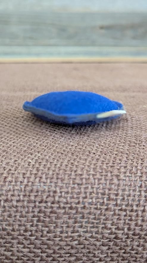 Cherry Valley Organics Catnip Toy – Heart Shape, Organic Catnip, 100% Wool Felt, Grown & Made in The USA - Blue