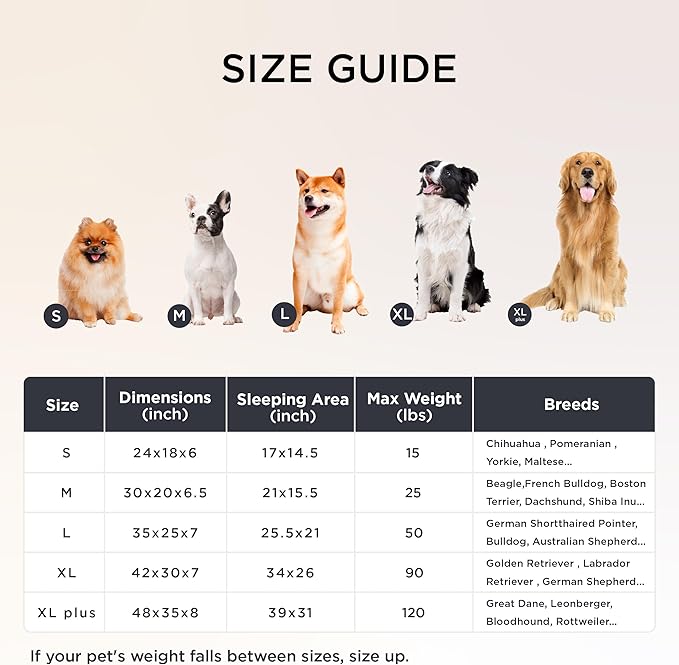 Bedsure Orthopedic Dog Beds for Extra Large Dogs, Waterproof Memory Foam XL Pet Bed with Sides, Non-Slip and Egg-Crate Foam Big Dog Couch Sofa with Washable Removable Corduroy Cover, Brown