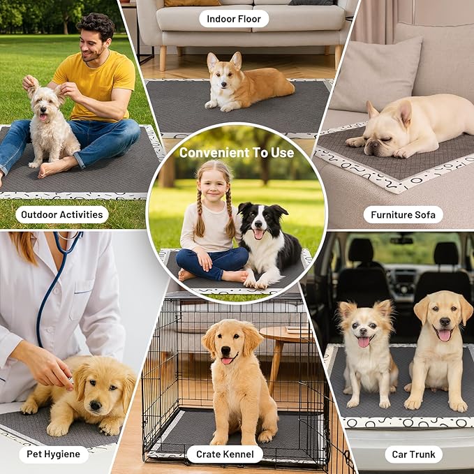 Charcoal Puppy Pee Pads for Dogs, 22"x22" 100 Counts + 2 Extra Health Monitoring Pads - Disposable Dog Potty Training Pads, Odor-Control, Super Absorbent & Leak-Proof