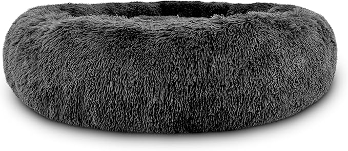 The Dog's Bed Replacement Cover ONLY for The Dog’s Bed Sound Sleep Donut Dog Bed, Grey Fur XXL, Veterinary Approved