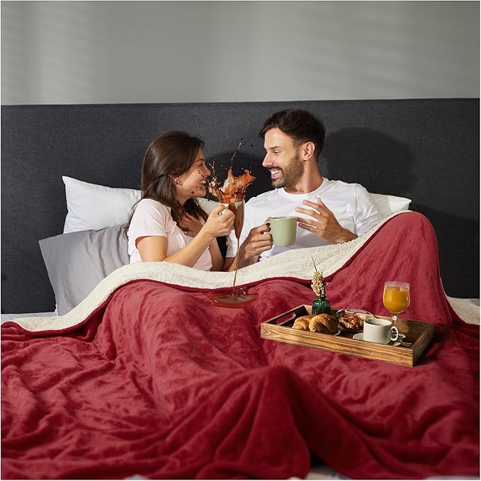 Sacred Weapon Blanket Waterproof and Stain Proof – Water Proof Blanket for Bed & Couch – Splash Throw Blanket VIP – Washable King, Queen Mattress Protector Waterproof – Dark Red 80"x80"