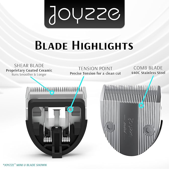 M Series Clippers Blades - Premium Quality, Compatible with Hornet Mini Clippers Only - Achieve Professional Pet Grooming,Ideal for Trimming and All Hair Types (Mini U Blade)