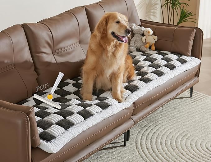 Couch Cushion Cover for dogs Sofa Cover Washable Pet Love Seat Couch Covers for Sofa Slipcovers Couch Protector Blanket for Dogs Sofa Cushion Covers for Pets Washable Pad Black 70x210cm/27.6x82.7in