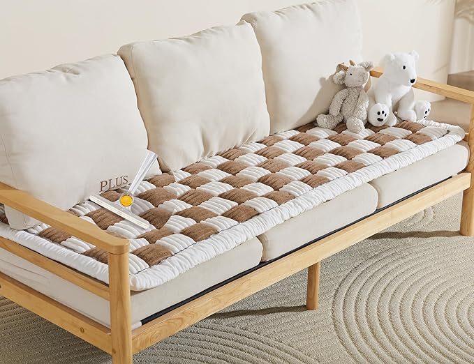 Couch Cushion Cover for dogs Sofa Cover Washable Pet Love Seat Couch Covers for Sofa Slipcovers Couch Protector Blanket for Dogs Sofa Cushion Covers for Pets Washable Pad Dark Brown 70x150cm/27.6x59in