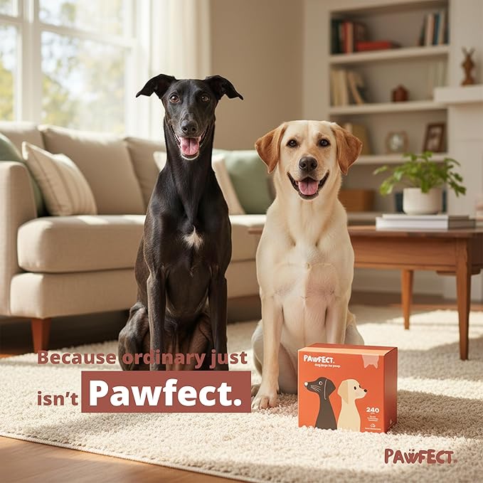 Pawfect Dog Poop Bags Rolls – Biodegradable Poop Bags, Compostable Dog Waste Bags, BPI Certified Pet Waste Bags, Unscented, Large, Puppy Poo, Earth Friendly, Bolsas Para Perros Popo (480 Counts)