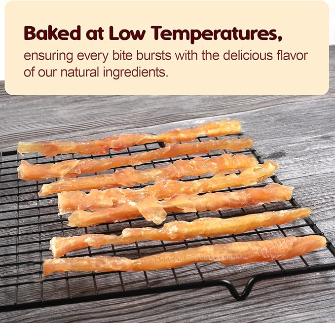 TailParty Turkey Tendons for Dogs with Fish Oil & Taurine: 1 lb All Natural Dental Chew Stick & Puppy Training Treats Long Lasting Snack for Health-Conscious Pet Owners(Strip)