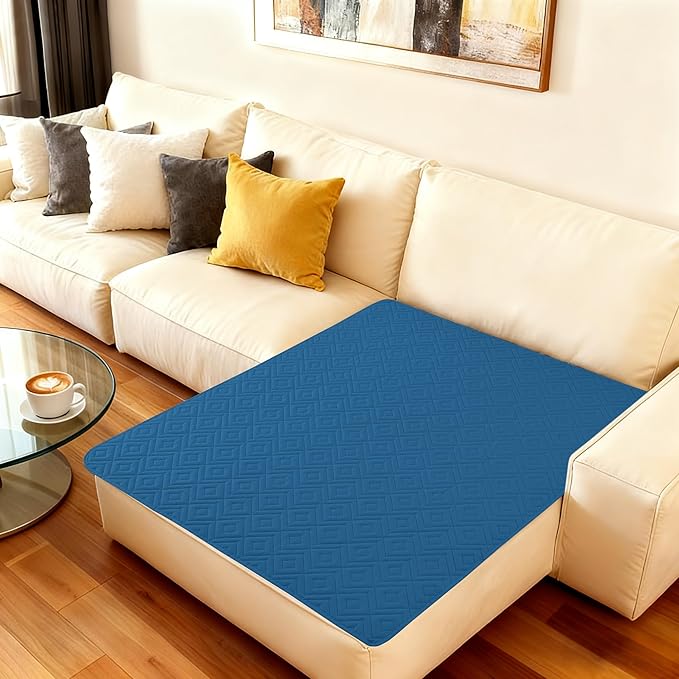 hyha Waterproof Dog Blanket, Soft Pet Bed Blankets, Waterproof Sofa Couch Cover for Dogs Washable, Reversible Pet Couch Covers for Sofa Furniture (40x50 Inch, Navy Blue/Blue)