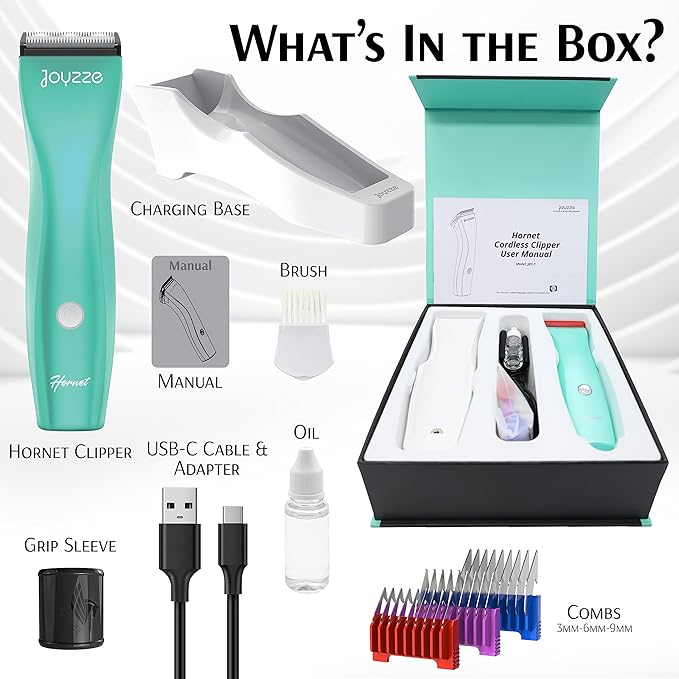 Hornet 5-in-1 Professional Pet Grooming Clipper for Dogs & Cats, Low Noise, Precision Trimmer for Trimming, Shaping & Styling