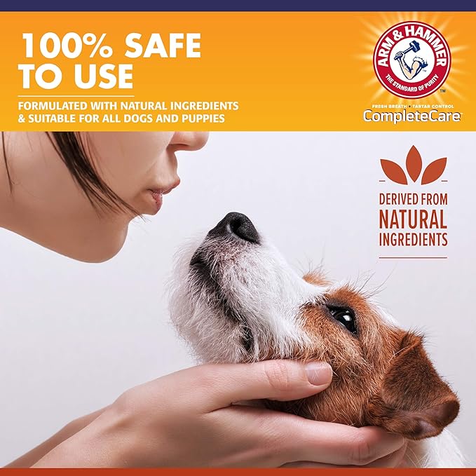 Arm & Hammer Complete Care Dog Dental Spray, Mint Flavor, Easy Brushless Dog Breath Freshener, Baking Soda Enhanced Formula for Fresh Dog Breath, 6oz
