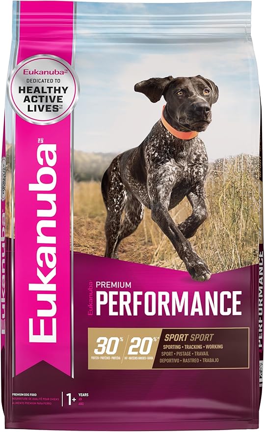 EUKANUBA Adult Premium Performance 30/20 Sport Dry Dog Food, 40 lb Bag