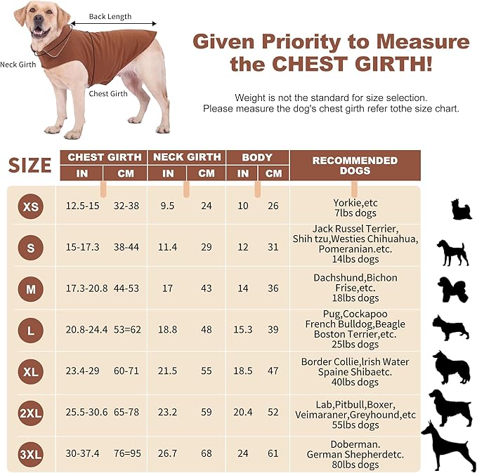 Fleece Dog Coat Pet Jacket Warm for Cold Weather for Extra Large,Large,Medium Small Puppy(Grey,XL)