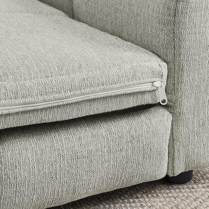 Dog Couch Bed with Backrest and Armrest, Durable Pet Sofa with Soft Foam Cushion, Elevated Dog Couch Bed with Legs for Medium and Large Dogs, Beige