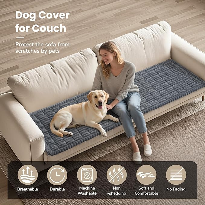 Pet Couch Covers for Dogs Washable Couch Protector for Cushion, Dog Friendly Furniture Covers Protector