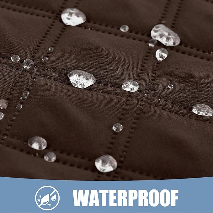 Smiry Waterproof Dog Bed Cover Pet Blanket, Soft Washable Dog Blanket for Furniture Bed Couch Sofa Reversible, Checkered (40"x90", Chocolate/Chocolate)