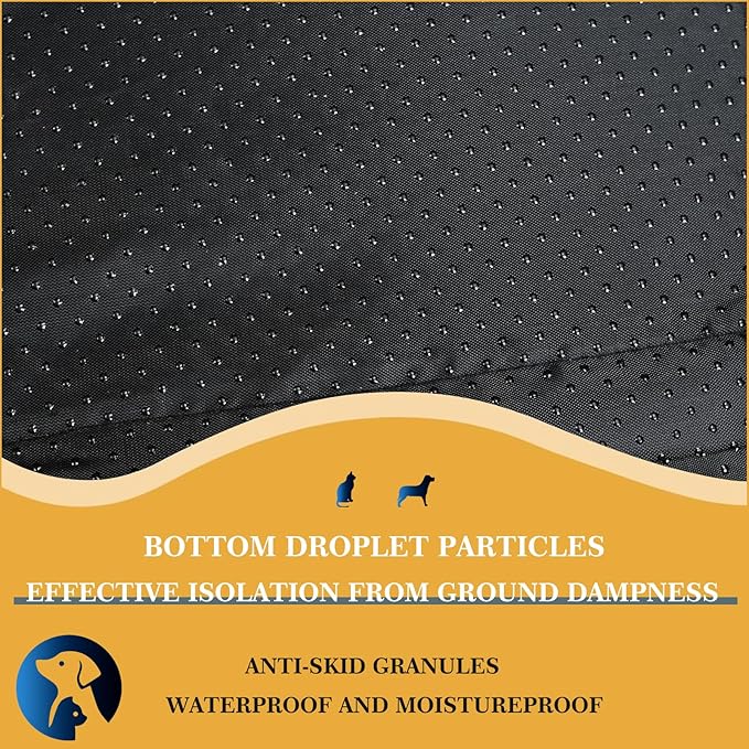 All-Season Dog Bed, Soft & Comfortable Dog Kennel Pad for Crate Durable Mat for Dogs & Cats,Ideal for Crate, Kennel(Black, XX-Large)