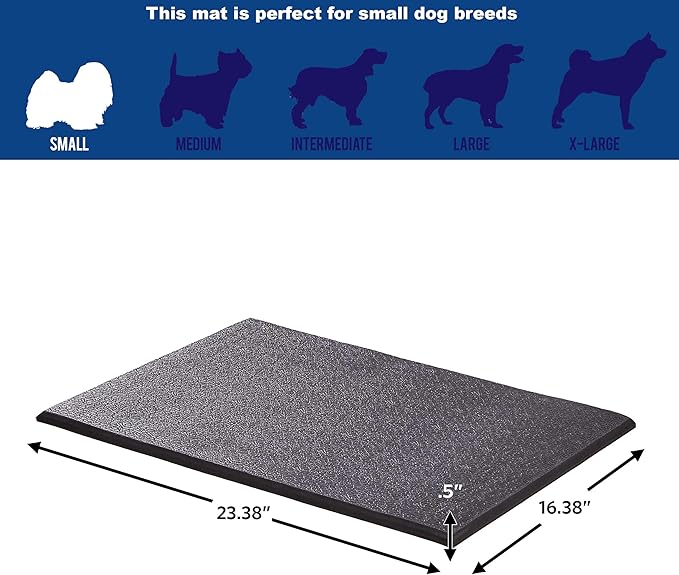 MidWest Homes for Pets Cushioned Dog Crate Mate, 24 inch Black