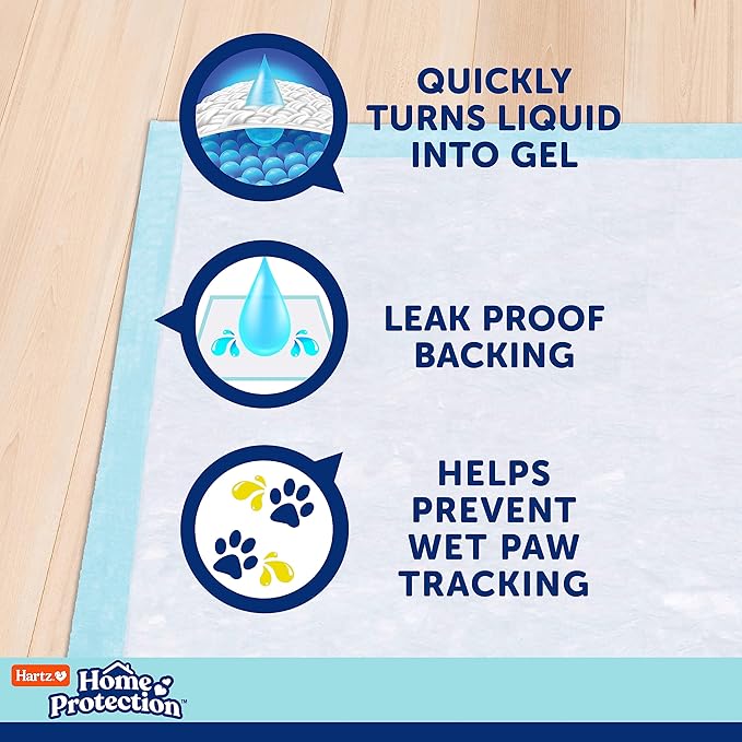 Hartz Home Protection Mountain Fresh Scented Dog Pads, XXL 20 Count, Super Absorbent & Won't Leak, Odor Eliminating