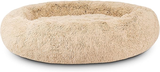 The Dog's Bed Replacement Cover ONLY for The Dog’s Bed Sound Sleep Donut Dog Bed, XXL Dog Beige Fur, Veterinary Approved