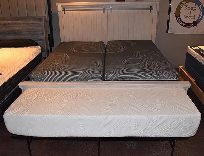 Dog Bed Mattress Extender for King Beds - Customizable Freestanding Bedside Pet Cosleeper for Dogs & Cats - Multiple Height & Color Options - Extension of Bedding for Pets (12" Height Dog Bed, Gray)