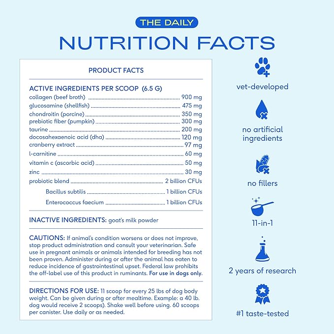 Native Pet Dog Vitamins & Supplements - 11-in-1 Vitamin Powder for Dog Food Topper (60 Scoops) & Omega 3 Fish Oil for Dogs & Cats - Promotes Healthy Skin, Shiny Coat, & Strong Joints (8 Oz)