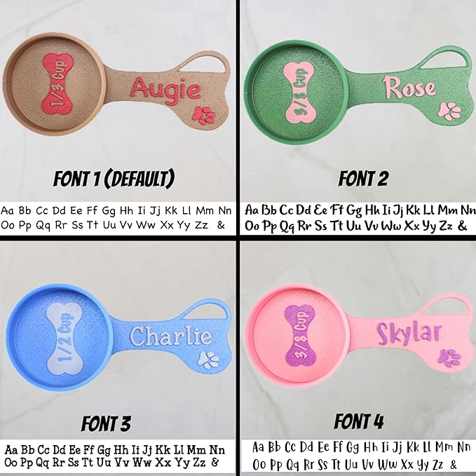 Personalized Dog Food Scoop Custom Scooper Pet Kibble Scoop Food Dispenser Dog Measuring Cup Custom Pet Accessories Gift Idea For Dog Lover (5.33oz - 2/3cup)