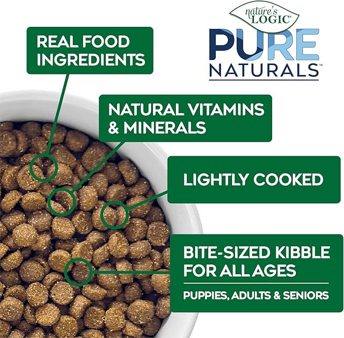 NATURE'S LOGIC Pure Naturals™ 100% Natural Sardine Recipe Synthetic-Free Dry Dog Food, 12 lbs