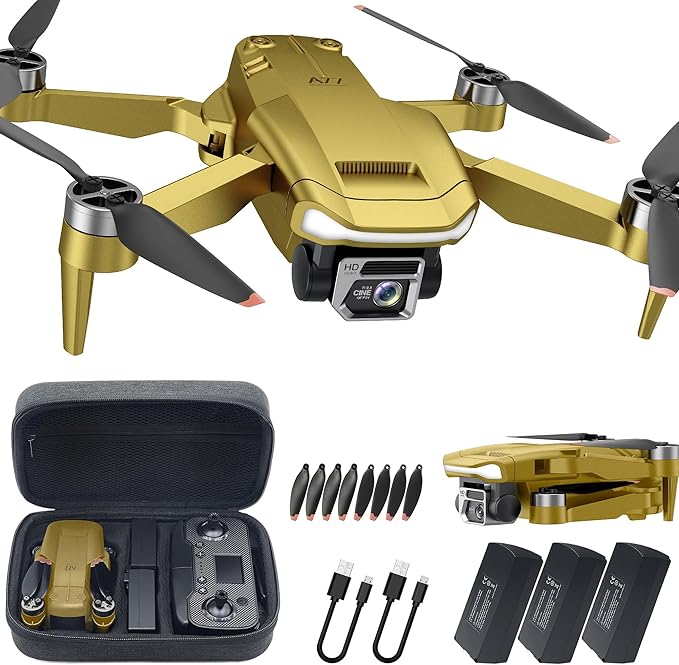 2650 ft Long Range Super Enduring Brushless Motor Drone with 84 Mins Super Long Flight Time, Drone with 4K HD Camera for Beginners, CHUBORY A77 WiFi FPV Quadcopter, Follow Me, Auto Hover, 3 Batteries