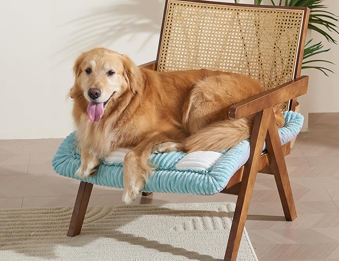 Couch Cushion Cover for dogs Sofa Cover Washable Pet Love Seat Couch Covers for Sofa Slipcovers Couch Protector Blanket for Dogs Sofa Cushion Covers for Pets Washable Pad Blue 70x70cm/27.6x27.6in