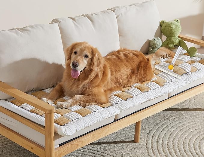 Couch Cushion Cover for dogs Sofa Cover Washable Pet Love Seat Couch Covers for Sofa Slipcover Couch Protector Blanket for Dog Sofa Cushion Covers for Pet Washable Pad Light Brown 70x180cm/27.6x70.9in