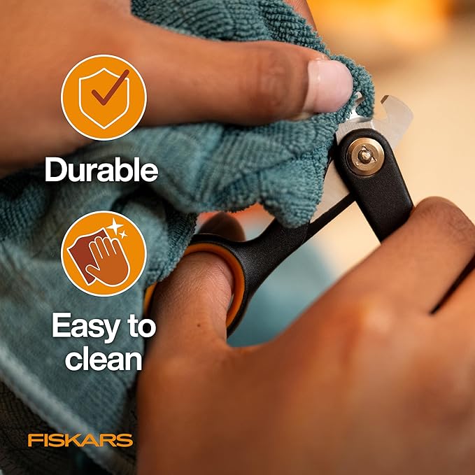Fiskars Pet Small Pet Nail Clippers, Cat and Dog Nail Clippers, Precision Stainless Steel Blades & SoftGrip Handle, 4.25”, Orange/Black
