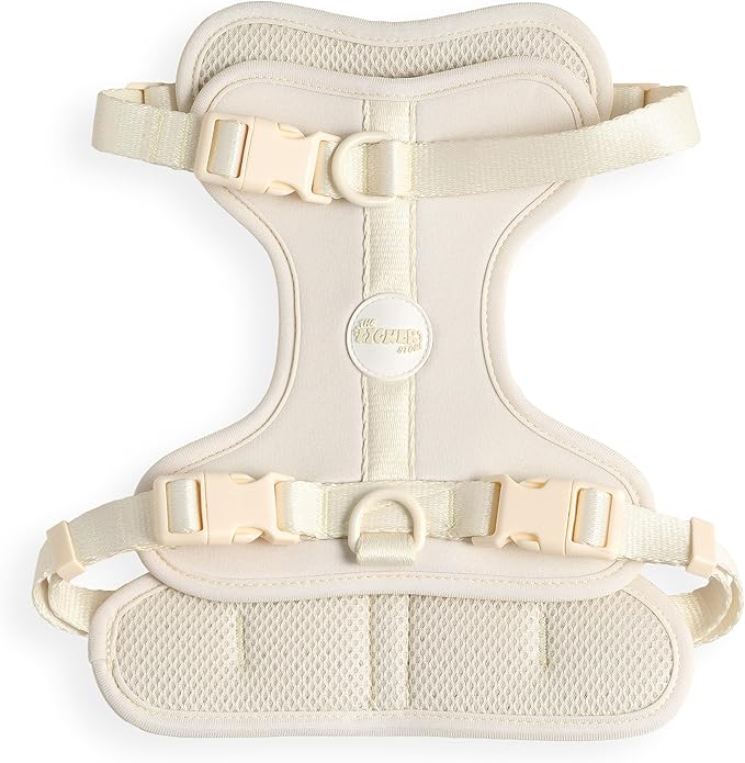 HNS1002L Arlo Medium Adjustable Soft Padded No Pull Pet Harness with 3 Buckles and 3 Leash Clips, Bailey