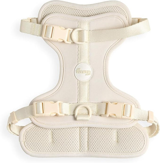 HNS1002L Arlo Medium Adjustable Soft Padded No Pull Pet Harness with 3 Buckles and 3 Leash Clips, Bailey