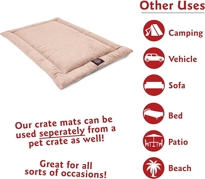 30" Villa Pearl Crate Dog Bed Mat By Majestic Pet Products