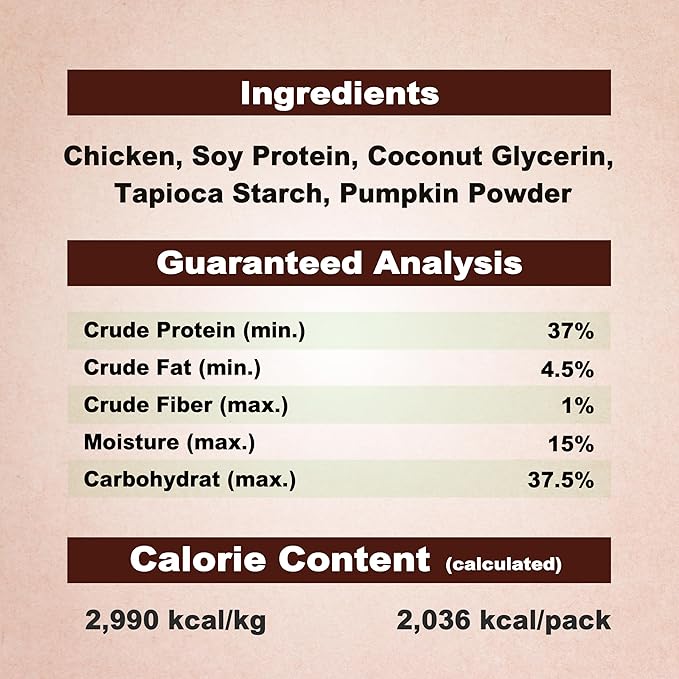 AFreschi Natural Chicken Sticks with Pumpkin 24 oz, All Natural, Grain-Free, High-Protein, Healthy & Easily Digestible, Soft Texture
