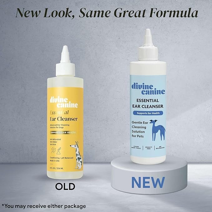 Dog Ear Cleaner - 8 Fl Oz of Dog Ear Wash - Drops to Dissolve Wax, Combat Odor, and Support Healthy Ears - Made with Chamomile, Honey, and Aloe - Made in The USA