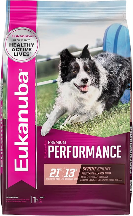 EUKANUBA Adult Premium Performance 21/13 Sprint Dry Dog Food, 28 lb Bag