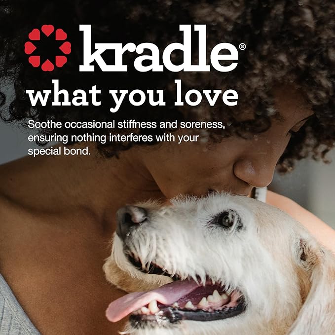 Kradle Hip and Joint Chews for Dogs - Daily Mobility & Joint Health Supplement - Soft Chews with Glucosamine, Chondriotin, MSM, Hyaluronic Acid & Turmeric - 75 Chews