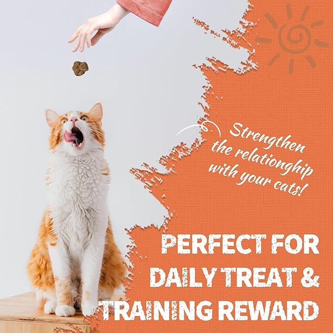 Just Try 16 OZ Taurine Treats with Coenzyme Q10 for Cats - Coq10 & Taurine for Cat to Support Feline Heart Health - Chicken Flavored Chews - Vitamins Snacks Treats