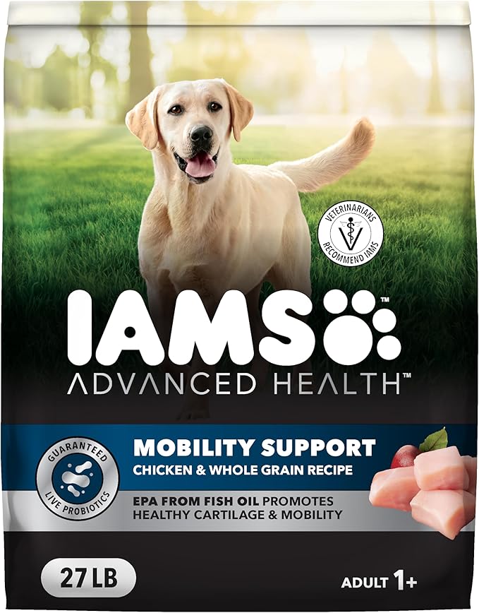IAMS Advanced Health Mobility Support Chicken and Whole Grain Recipe Adult Dry Dog Food, 27 lb. Bag