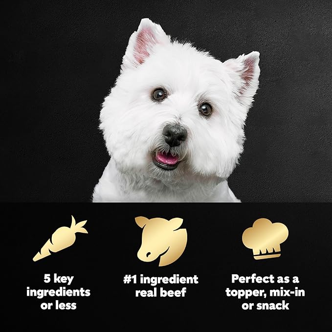 Cesar Simply Crafted Adult Wet Dog Food Meal Toppers, Beef, Chicken, Purple Potatoes, Peas & Carrots, 1.3 oz., 10 Count (Pack of 1)