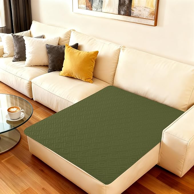 hyha Waterproof Dog Blanket, Soft Pet Bed Blankets, Waterproof Sofa Couch Cover for Dogs Washable, Reversible Pet Couch Covers for Sofa Furniture (40x50 Inch, Green/Navy Blue)