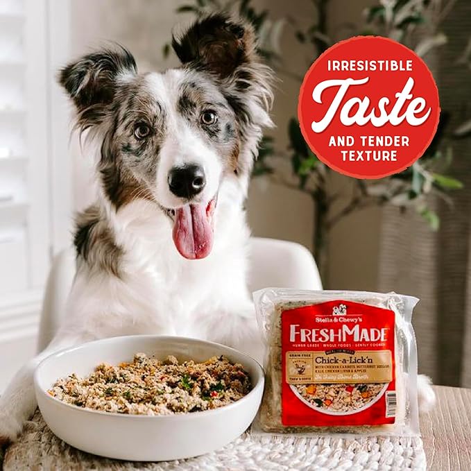 Stella & Chewy's FreshMade Frozen Fresh Grain-Free Gobblin' Good Dog Food, 16-oz Pouch (Pack of 4)