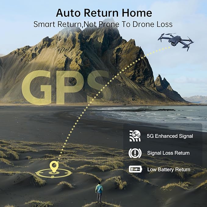CHUBORY X10 PRO Drone with Camera for Adults 4K UHD, 3280 FT Long Range Control, 90 Min Prolonged Flight, Auto Return Function, Follow Me Mode, Brushless Power, 5G FPV RC Quadcopter for Starters (<0.55lb)